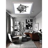 Gökyüzü Panel Genç Odası LED Avize Rock Star Lamba 60W Yüksek Homojen Aydınlatma 60X60 Modern Avize - Beyaz
