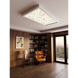 Gökyüzü Panel Gold Desenli 60X120, 106W, Sıva Üstü, Güçlü LED Aydınlatma, Tavan Armatürü, LED Panel, Ofis, Mutfak Aydınlatması - Beyaz