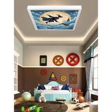 Gökyüzü Panel Harry Potter LED Avize, 60 x 60 Genç Odası LED Lamba, 60W, Beyazı Işık, Harry Potter Çocuk Odası Lamba - 1