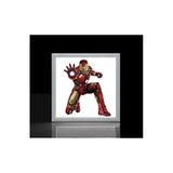 Gökyüzü Panel Iron Man Çocuk Odası Led Avize 60X60 Baskılı-Beyaz Çerçeve Led Işık Kolay Montaj 54W Homojen Dağılım