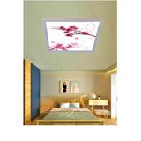 Gökyüzü Panel Kiraz Dalı Led Lamba- Tavana Model -Kolay Montaj Avize- 54W Aydınlatma- Mercek Led