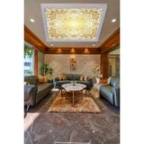 Gökyüzü Panel Klas Desenli Modern LED Aydınlatma 60WATT LED Dijital Baskılı Tavan Armatürü, 60 x 60 Mondern Kare - Beyaz - 1