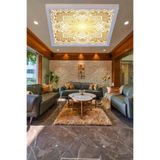 Gökyüzü Panel Klas Desenli Modern Led Aydınlatma 60watt Led Dijital Baskılı Tavan Armatürü, 60x60 Mondern Kare