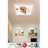 Gökyüzü Panel Led Avize 60Cmx60cm -6500K - 54W Tavan Lambası Aydınlatma