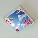 Gökyüzü Panel Ledli Yatak Odası 60WATT AVIZE-60 cm x 60 cm - Tavana Yapışık-Kolay Montaj Avize - Beyaz - 1