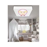 Gökyüzü Panel Lüks Çocuk Odası Avize 25Watt-30Cm X 30Cm Lüks Led Aydınlatma, Küçük Koyun, Çocuk Avize Modelleri
