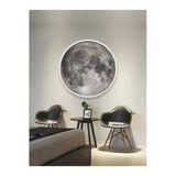 Gökyüzü Panel Modern Aplik - Moon Led Aplik, 30Cm Çap Led 25Watt, Duvar Aplikleri, Trendyol Aplik, Aplik Modelleri
