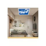 Gökyüzü Panel Modern Yeni Nesil 60X60 Ledli-Tavan Avize-Bulutlu Gökyüzü-54Watt-Tavana Yapışık Lamba-Salon Avize-Uv
