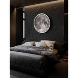 Gökyüzü Panel Moon LED Aplik, 30 cm Çap LED 25WATT, Modern, Duvar Aplikleri,yatak Odası Aplik,duvar Aplik Modelleri - Beyaz - 1