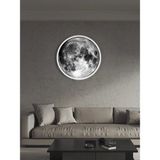 Gökyüzü Panel Moon LED Aplik, 30 cm Çap, LED 25WATT, Modern,duvar Aplik,yatak Odası Aplik, Duvar Lambası, LED Aplik - Beyaz - 1