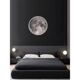 Gökyüzü Panel Moon,led APLIK,30 cm Çap LED 25WATT, Modern,duvar Aplik,led, Yatak Odası Aplik,yatak Başı Aplik, New - Beyaz - 1