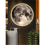 Gökyüzü Panel New-Moon, Modern Aplik, 30 cm Çap LED 25WATT, LED Duvar Aplikleri, Yatak Odası Aplik, Aplik Modelleri - Beyaz - 1
