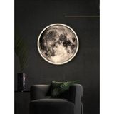 Gökyüzü Panel New-Moon, Modern Aplik, 30 cm LED 25WATT, LED Duvar Aplikleri, Yatak Odası Aplik, Yatak Başı Aplik - Beyaz - 1