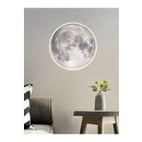 Gökyüzü Panel Salon Aplik-Moon Led Aplik,30Cm Çap, Led 25Watt Modern Duvar Aplik Yatak Odası Aplik Duvar Lambası