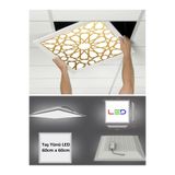 Gökyüzü Panel Selçuklu Desen Led Panel-asma Tavan-60cmx60cm-sıva Altı-54w-6500 K- Led Panel Armatür-asma Tavan