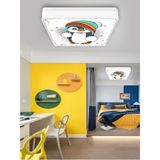 Gökyüzü Panel Sevimli Penguen Avize-Led AVIZE-25WATT-30 cm x 30 cm ,ÇOCUK Odası Avize, Avize Modelleri,led Avize - Beyaz - 1