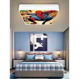 Gökyüzü Panel Spiderman-Led AVIZE-25WATT-30 cm x 30 cm , Çocuk Odası Avize, Avize Modelleri, Örümcek Adam LED Avize - Beyaz - 1
