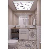Gökyüzü Panel Wc AVIZE-60 cm x 60 cm -54WATT-LED-ARMATÜR-BANYO-AYDINLATMA-DESENLI-PANEL-LED-WC-LAMBA-WC-BANYO Işık - Beyaz - 1