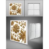 Gökyüzü Panel Yaprak Desenli LED Avize, 60 x 60 LED Panel Armatür, 60WATT, Beyaz Işık, Gün Işığı Tercihe Bağlı Lamba