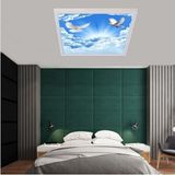 Gökyüzü Panel Yatak Odası Avize- 60 x 60 54W-YENI Ensil Aydınlatma-Kuşlu Gökyüzü TAVAN-6500K-BEYAZ Işık-Tavan Avize - 1