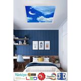 Gökyüzü Panel Yatak Odası-Aydede Model 54W Yeni Nesil Aydınlatma 60X60 Led Avize
