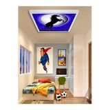 Gökyüzü Panel Yeni Genç Odası Avize-60Cmx60cm-54Watt Kare-Led-6500 Kelvin (Beyaz)-30M2 Alan Homojen Aydınlatma-