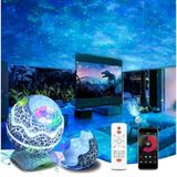 Gökyüzü Projeksiyon Gece Lambası, 14 Farklı Işık Yansıtma, Bluetooth Hoparlörlü, Zamanlayıcılı Otomatik Kapanma, Ayarlanabilir Parlaklık, Uzaktan Kumandalı, Çocuklar İçin Yıldız Galaksi Projektörü