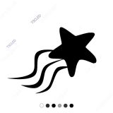 Gökyüzüne Doğru Uzaklaşan Yıldız Sticker 15cm