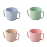 Golandstar Küçük Boy Bambu Elyaf 230 ml Yetişkin Çocuk Kupaları 4 parça Set Kırılmaz Bardak Bardak Su, Süt, Meyve Suyu ve Çay için