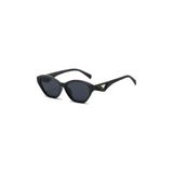 Golara Siyah Retro Cat Eye Kemik Çerçeve UV400 Unisex Vintage Retro Güneş Gözlüğü