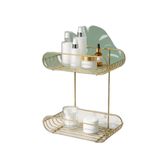 Gold 2 Katlı Metal Sabunluk & Şampuanlık Banyo Köşeliği