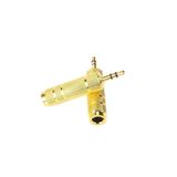 Gold 6.3mm 3.5mm Çevirici 6.3 mm Dişi 3.5 mm Erkek Adaptör Kulaklık Mikrofon Jakı