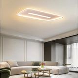 Gold 60X90CM Dikdörtgen 3000K Işık Rengi,kumandalı LED Tavan Lambası,avize,modern Aydınlatma, Dekoratif Işık