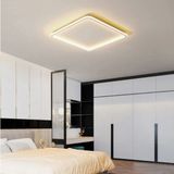 Gold 80X80CM Kare 3000K Işık Rengi,kumandalı LED Tavan Lambası,avize,modern Aydınlatma, Dekoratif Işık