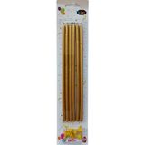 Gold Altın Metalik Uzun Kalem Mum 20 cm 6'lı