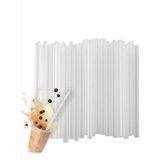 Gold Ambalaj Bubble Tea Pipet 50'li Jelatinli Kalın Pipet Plastik Kalın Pipet