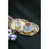Gold Artnova işleme Desenli Kahve-Çay Sunum ve Servis Tepsisi 1 Adet