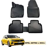 Gold Astra L 2021+ 3D Orjinals Havuzlu Kauçuk Oto Paspas - Siyah