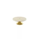 Gold Ayaklı Granit Servis Tabağı 20X8cm