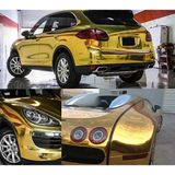Gold Aynalı Varak Altın Parlak Kendinden Yapışkanlı Otomobil Jant Motorsiklet Bisiklet Mobilya Beyaz Eşya Aksesuar Kaplama Folyosu Su Geçirmez Dayanıklı Folyo (122CMX2METRE)