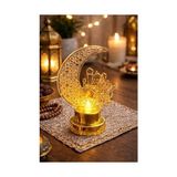 Gold Ayyıldız Pilli led ışık, Askılı Fener Süsü SARI Işıklar Peri Işıkları Aydınlatmalı Şerit Led Ramazan Süsü Led Işık