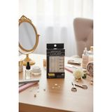 Gold Beauty Beyaz Gül Detaylı ve Taşlı Takma Tırnak Seti – 24 Adet