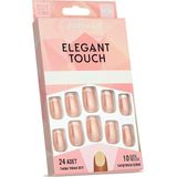 Gold Beauty Elegant Touch 24'lü Frenchli Takma Tırnak - Yapıştırıcı - 02A-Beyaz