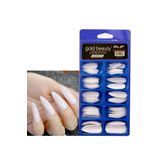 Gold Beauty Gold Takma Tırnak Beyaz Stıletto