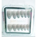 Gold Beauty Kedi Gözü Takma Tırnak 12 Li Ep-1527 - 10 Sedefli Gümüş Gri