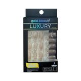 Gold Beauty Taşlı Özel Tasarım Takma Tırnak 24 Adet Jel Tırnak