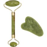 Gold Beauty Yeşim Taşı Yüz Masaj Aleti Gua Sha
