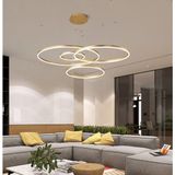 Gold Çember Ø40,60,80,100CM, 3000K Işık, Kumandalı, LED Lamba,yuvarlak Sarkıt Avize,modern Aydınlatma,dekoratif Işık