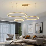 Gold Çember Ø40,60,80CM, 3000K Işık, Kumandalı, LED Lamba,yuvarlak Sarkıt Avize,modern Aydınlatma,dekoratif Işık