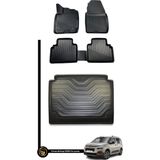 Gold Citroen Berlingo 2018-2024 3D Havuzlu Oto Paspas + Bagaj Havuzu Lila Ikili Set - Siyah